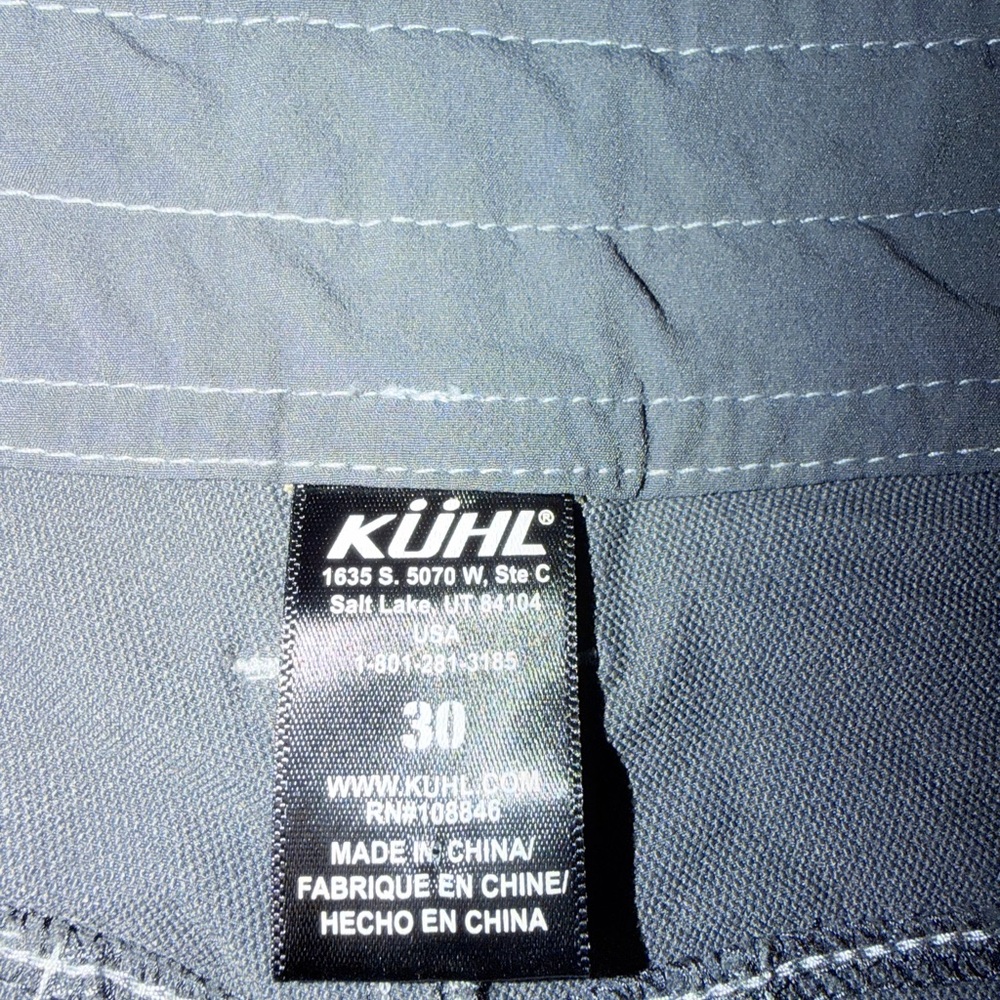 Men's Gray Performance Shorts - Picture 5 of 12